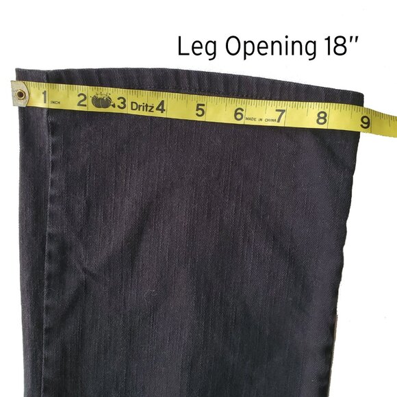 Focus Lifestyle Bootcut Midrise Stretchy Black Jeans Size 4 - Picture 10 of 13